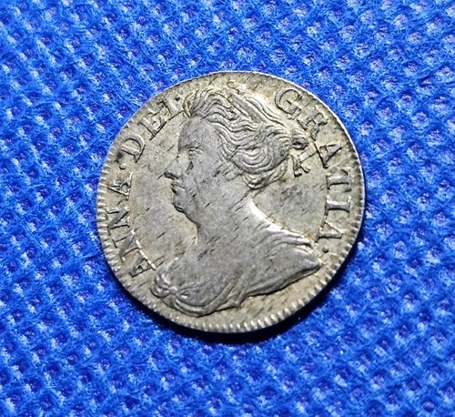 1710 maundy threepence - 1710, queen
