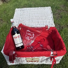 Pimms Wicker Hamper Basket Jug Stirrers Tshirt Banners Wimbledon Summer Picnic 
