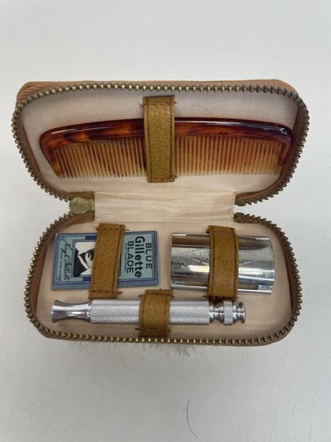 Vintage gillette blue shaving - blue,