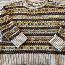 Toast Medium Fair Isle Style