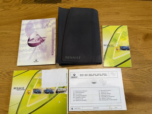 Renault megane owners manual - renault,