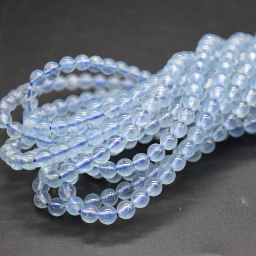 Aquamarine round beads - round,