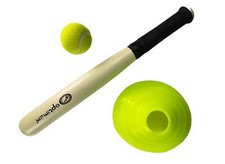 Rounders Bat Set Ball & Cones