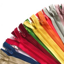 Nylon Open Ended Zips - No 5 Zipper - 22 Zip Colours