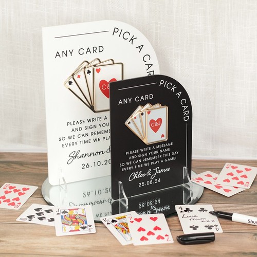 Playing cards wedding - cards, guest