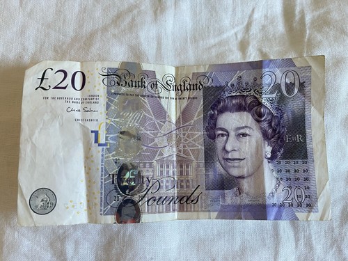 Bank england old paper 20 - england,