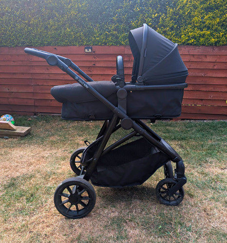 Red kite single pram - red,