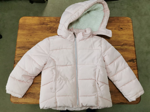 Girls pink puffer jacket - puffer,