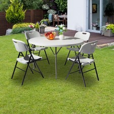 Bi-Fold Plastic Folding Table