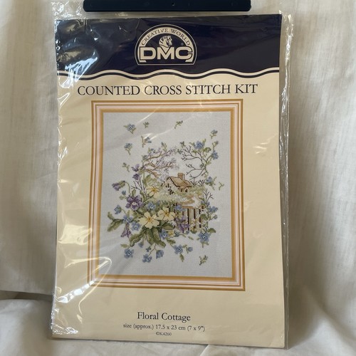 Dmc cross stitch kit floral - cross,