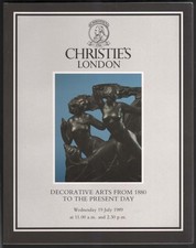 CHRISTIE’S London Auction Catalogue DECORATIVE ARTS 1880 TO DATE 19 Jul 1989