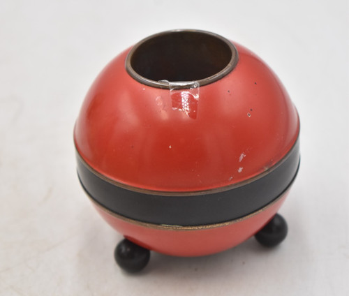 Vintage red black enamel - vintage,