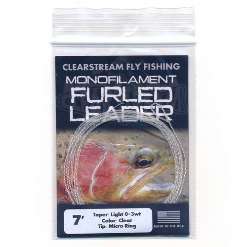 Monofilament furled leader - furled,