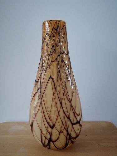 New vase butterscotch brown - new,