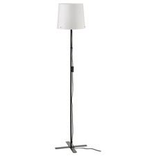 IKEA BARLAST Black White Tall Floor Lamp for Living Room Bedroom 150cm - w/ Bulb