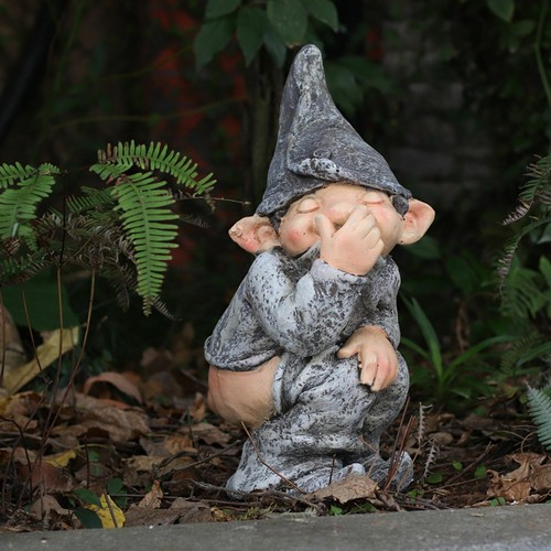 New garden gnome statue - garden,