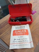 Vintage Singer Sewing Machine Buttonhole Attachment N0. 86662 In Original Box