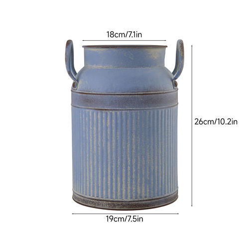 Rustic metal vase vintage - rustic,