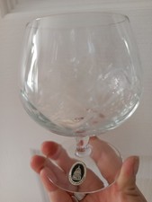 Vintage Cut Crystal Large Brandy Glasse