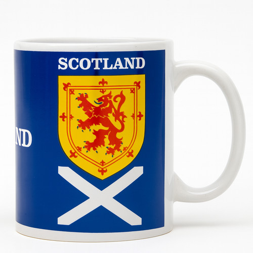 Scotland mug blue white - &,