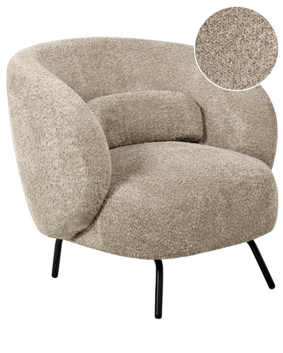 Armchair makela boucle - makela, taupe