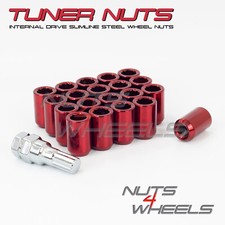 20 x Red Tuner Wheel Nuts