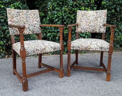 Pair solid oak heals - solid,