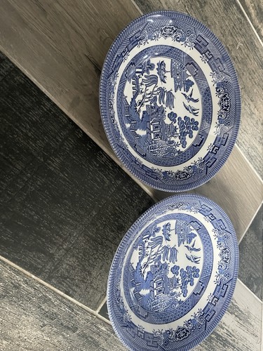 Churchill blue willow - 2x,