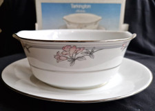 Noritake China SAUCE BOAT Legendary Tarkington 3695 Platinum VINTAGE 90s NEW-BOX