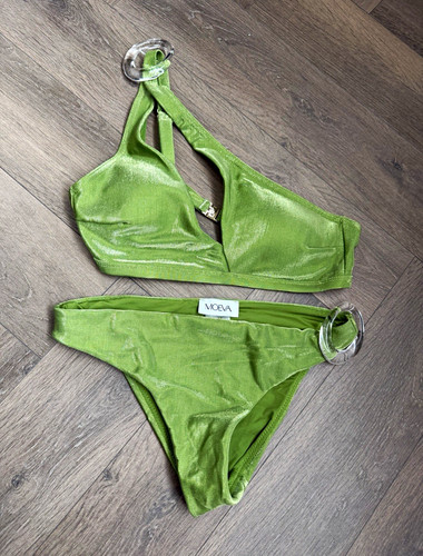 Moeva green shimmer - green, metallic
