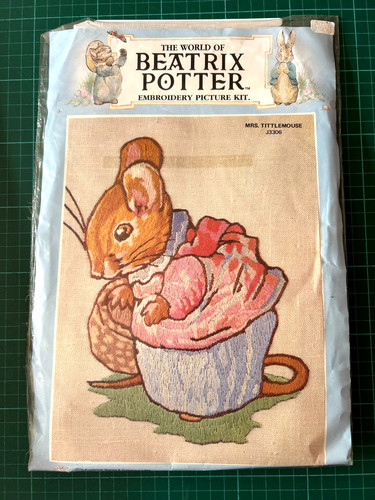 Vintage beatrix potter crewel - potter,