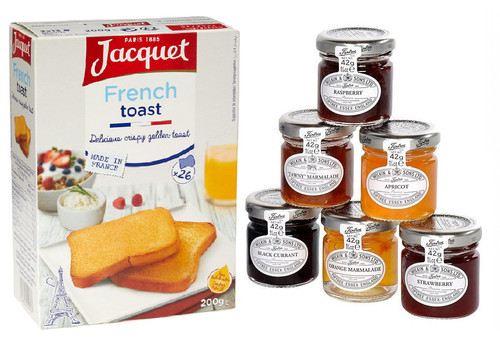 French toasts and - and, jams