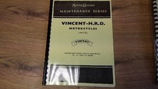 VINCENT HRD SINGLES & TWINS 499cc - 998cc B C D MAINTENANCE MANUAL VIN03 1947-55