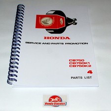 Honda Parts List Book CB750 K0