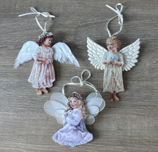 The Bradford Editions Heaven's Little Angels Ornaments Set of 3 COA Tender Touch
