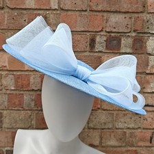 baby blue large fascinator