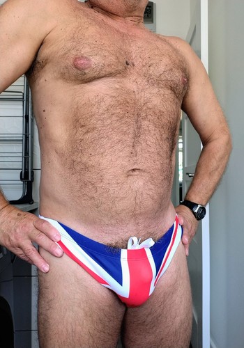 Men union jack swimming - men's,