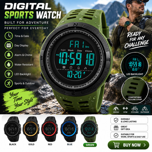 Skmei mens military style - mens,