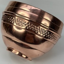 VINTAGE FRENCH HAVARD VILLEDIEU STAMPED COPPER  INDOOR PLANTER POT