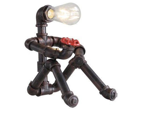 Steampunk table lamp retro - lamp,