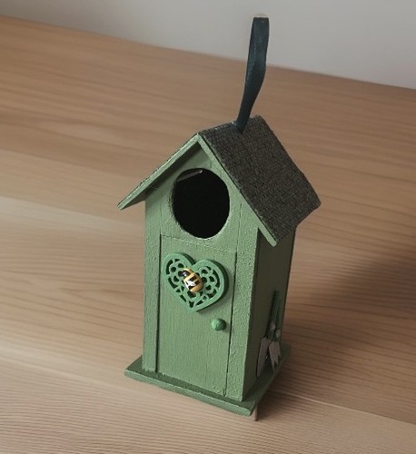 Mini birdhouse the style of - style,