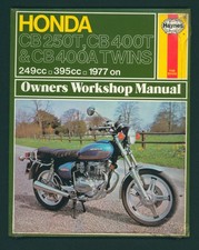 NOS 1970's Honda CB 250T CB400T CB400A Haynes Shop Manual CB 250 400 Dream FW31