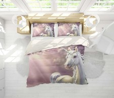 3D Unicorn Quilt Cover Set