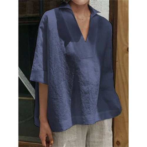 Cotton linen women - cotton, blouse