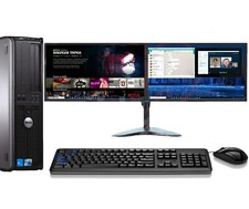 FAST DELL QUAD CORE PC COMPUTER DESKTOP TOWER WINDOWS 10 WIFI DUAL SCREEN PC 