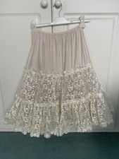 Beige Lace Layered Vintage