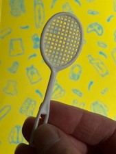 White Plastic Tennis Racket for Barbie/Sindy Fashion Dolls