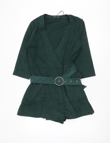 Zara women green belted - women's,