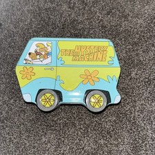 Scooby Doo Mystery Machine Hanna-Barbera Empty Biscuit Storage Retro Tin Van 