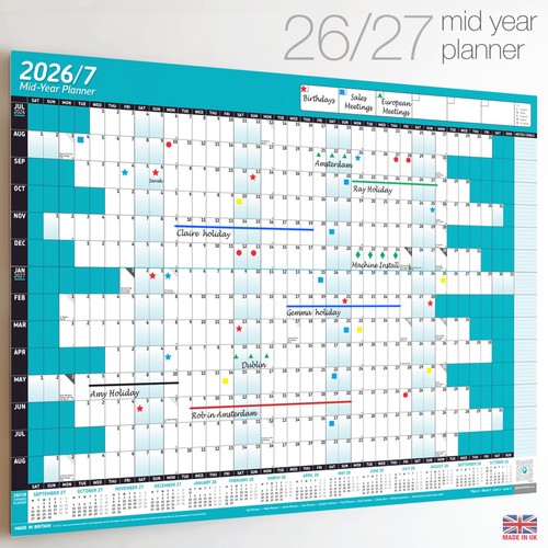 Mid year wall planner - mid,